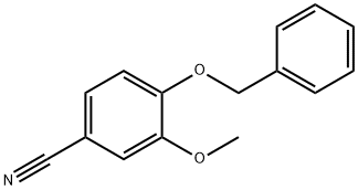 4-(苄氧基)-3-甲氧基苄腈, 52805-34-2, 结构式