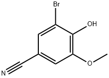3-BROMO-4-HYDROXY-5-METHOXYBENZONITRILE Structure