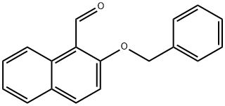 2-(ベンジルオキシ)-1-ナフトアルデヒド 化学構造式
