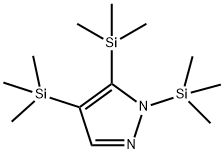 1,4,5-Tris(trimethylsilyl)-1H-pyrazole,52805-98-8,结构式