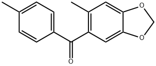 4-Methylphenyl(6-methyl-1,3-benzodioxol-5-yl) ketone Struktur