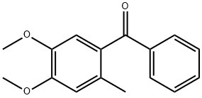 4,5-Dimethoxy-2-methylbenzophenone Structure