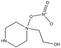 1-Piperazineethanol,nitrate(ester)(9CI),52808-35-2,结构式