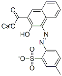 calcium 3-hydroxy-4-[(4-methyl-2-sulphonatophenyl)azo]-2-naphthoate Structure
