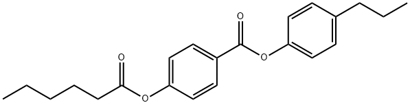 4-propylphenyl 4-[(1-oxohexyl)oxy]benzoate 结构式