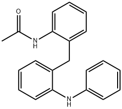 N-[2-[[2-(フェニルアミノ)フェニル]メチル]フェニル]アセトアミド 化学構造式