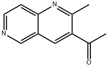 3-乙酰基-2-甲基-1,6-萘啶, 52816-65-6, 结构式