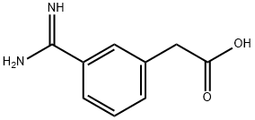 (3-CARBAMIMIDOYL-PHENYL)-ACETIC ACID 化学構造式