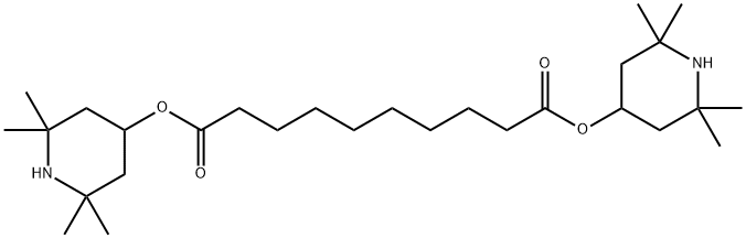 セバシン酸ビス(2,2,6,6-テトラメチル-4-ピペリジル) 化学構造式