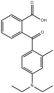 2-[4-(ジエチルアミノ)-2-メチルベンゾイル]安息香酸 化学構造式