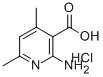 2-AMINO-4,6-DIMETHYL-3-PYRIDINECARBOXYLIC ACID HYDROCHLORIDE Structure