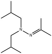 Acetone diisobutyl hydrazone Struktur