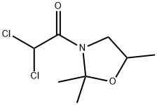2,2,5-三甲基-3-二氯乙酰基恶唑烷,52836-31-4,结构式