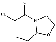 Oxazolidine, 3-(chloroacetyl)-2-ethyl- (9CI) Structure