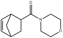 4-(ビシクロ[2.2.1]ヘプタ-5-エン-2-イルカルボニル)モルホリン 化学構造式