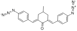 2,6-二(4-叠氮苯亚甲基)-4甲基环己酮,5284-79-7,结构式