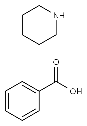 piperidinium benzoate Struktur