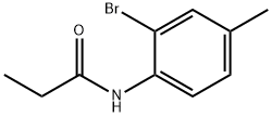 N-(2-bromo-4-methylphenyl)propanamide Struktur