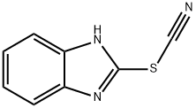 Thiocyanic acid, 1H-benzimidazol-2-yl ester (9CI) Struktur