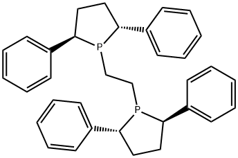(-)-1,2-ビス((2R,5R)-2,5-ジフェニルホスホルアノ)エタン 化学構造式