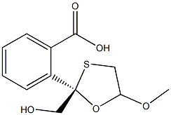 (2R)-5-Methoxy-1,3-oxathiolane-2-Methanol 2-Benzoate 结构式
