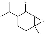 6-甲基-3-(1-甲基乙基)-7-氧杂双环[4.1.0]庚烷-2-酮	,5286-38-4,结构式