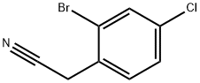 2-BROMO-4-CHLOROPHENYLACETONITRILE Struktur