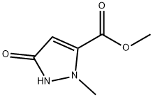 2,5-二氢-2-甲基-5-氧代-1H-吡唑-3-羧酸甲酯 结构式