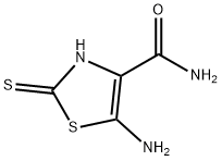 5-氨基-2-巯基-4-噻唑甲酰胺, 52868-63-0, 结构式