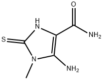 5-氨基-2-巯基-1-甲基-1H-咪唑-4-甲酰胺, 52868-67-4, 结构式