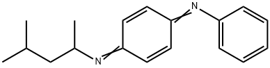 Benzenamine, N-4-(1,3-dimethylbutyl)imino-2,5-cyclohexadien-1-ylidene- Struktur
