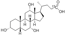 コール酸-24-13C 化学構造式