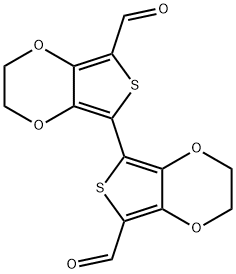 2,2',3,3'-TETRAHYDRO-[5,5'-BITHIENO[3,4-B]-1,4-DIOXIN]-7,7'-DICARBOXALDEHYDE Structure