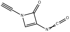 2(1H)-Azetone, 1-ethynyl-3-isocyanato- (9CI) Struktur