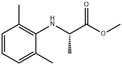 methyl N-(2,6-dimethylphenyl)-DL-alaninate Struktur