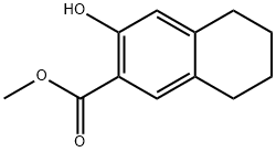 7-Hydroxytetralin-6-carboxylic acid methyl ester 结构式