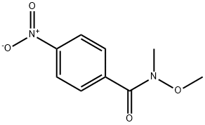 N-methoxy-N-methyl-4-nitrobenzamide Struktur