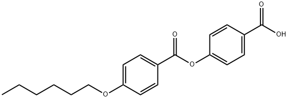 4-(4-HEXYLOXYBENZOYLOXY)BENZOIC ACID Struktur