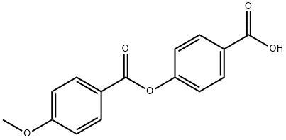 4-(4-Methoxybenzoyloxy)benzoic acid Struktur