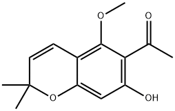 1-(7-Hydroxy-5-methoxy-2,2-dimethyl-2H-chromen-6-yl)ethanone Structure