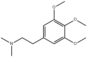 3,4,5-Trimethoxy-N,N-dimethylbenzeneethanamine Structure