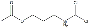 3-乙酰氧基丙基甲基二氯硅烷, 5290-24-4, 结构式