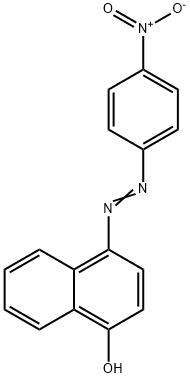 4-(4-NITROPHENYLAZO)-1-NAPHTHOL Struktur