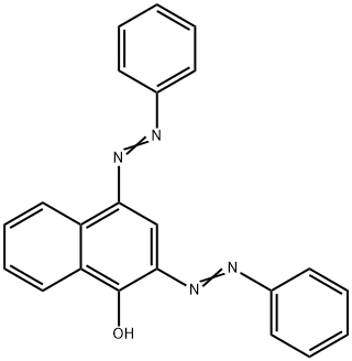2,4-Bis(phenylazo)naphthalene-1-ol,5290-66-4,结构式