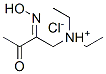 1-(ジエチルアミノ)-2-ヒドロキシイミノ-3-ブタノン・塩酸塩 化学構造式