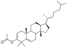 Dammaradienyl acetate 化学構造式