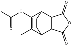 5-Acetyloxy-3a,4,7,7a-tetrahydro-6-methyl-4,7-ethanoisobenzofuran-1,3-dione Struktur