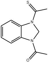 1H-Benzimidazole,  1-acetyl-2,3-dihydro-3-(1-thioxoethyl)-  (9CI) Struktur
