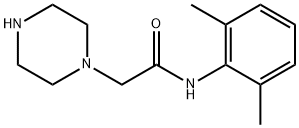 N-(2,6-二甲基苯基)-1-哌嗪乙酰胺, 5294-61-1, 结构式