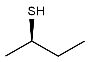 [R,(-)]-2-Butanethiol 结构式